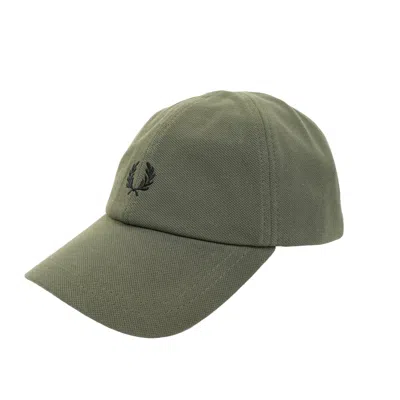 Fred Perry Pique Classic Cap Laurel Wreath Green In Multi