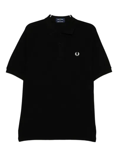 Fred Perry Poloshirt Aus Piqué In Black