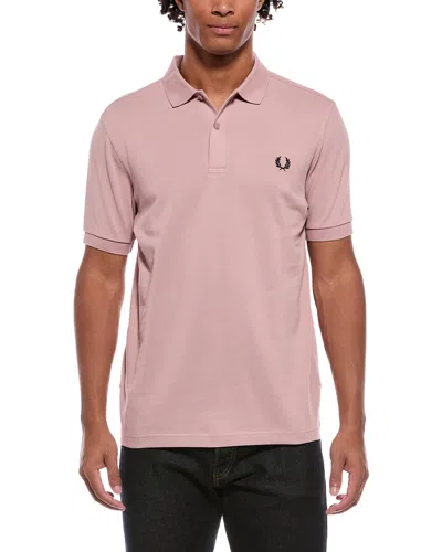 Fred Perry Pique Polo Shirt In Pink