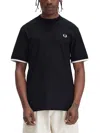Fred Perry Pique T-shirt In Black
