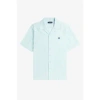 FRED PERRY PIQUE TEXTURE REVERE COLLAR SHIRT