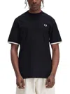 Fred Perry Pique T-shirt In Black
