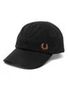 Fred Perry Piqué-weave Cap In Black