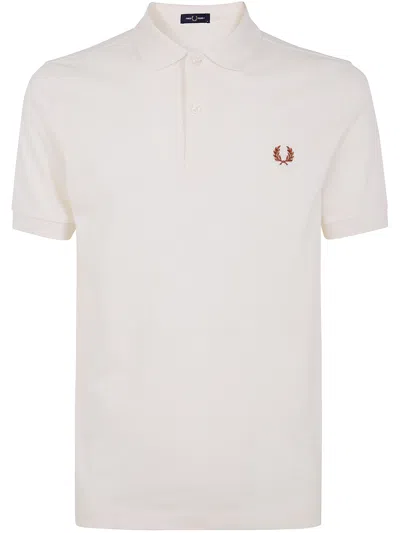 Fred Perry Plain  Shirt In Beige