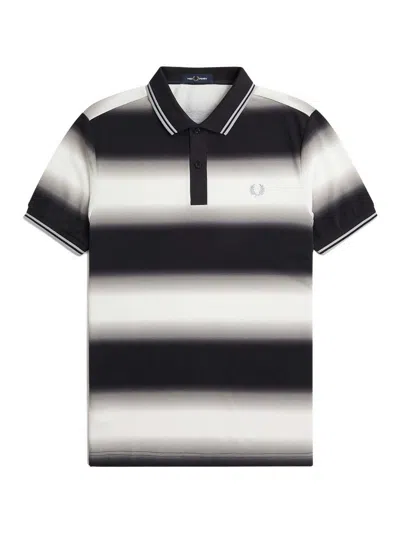 FRED PERRY FP STRIPE GRAPHIC POLO SHIRT