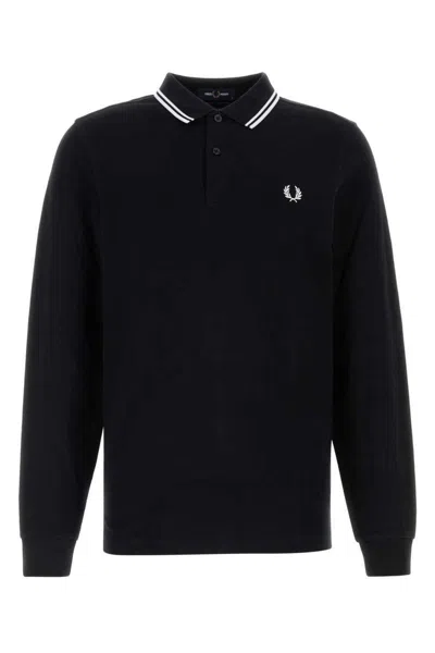 Fred Perry Intarsia-knit Crew-neck Jumper In Black