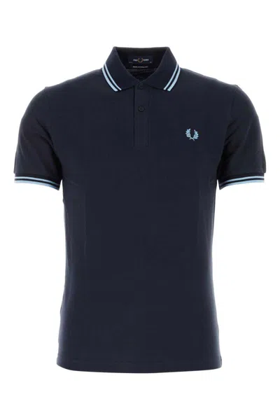 Fred Perry Twin Tipped  Polo Shirt In Blue