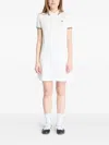 Fred Perry Polo-collar Mini Dress In White