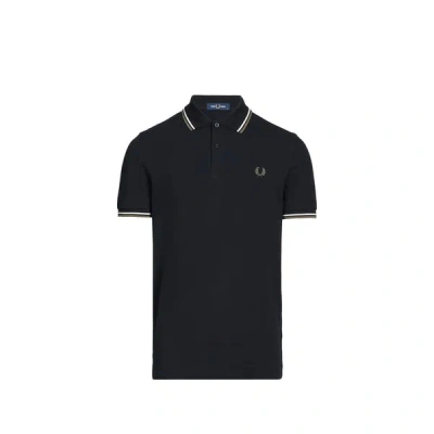 Fred Perry Polo En Coton Piqué In Black