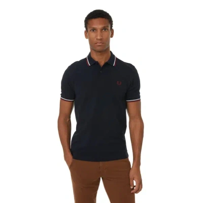 Fred Perry Polo En Coton Piqué In Blue