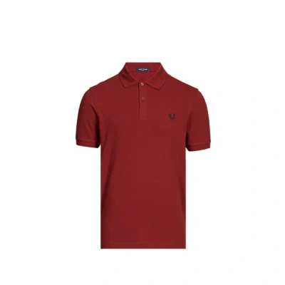 Fred Perry Polo En Coton Piqué In Red