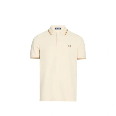 Fred Perry Polo En Coton Piqué In Sand