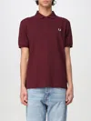 Fred Perry Cotton Pique Polo In Beige