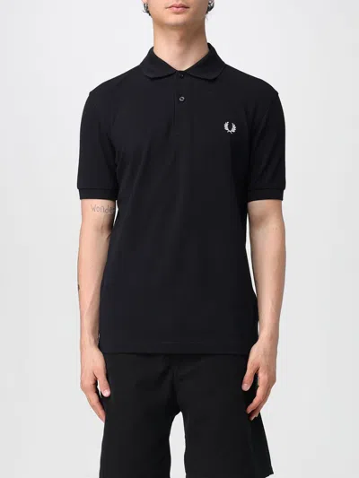 FRED PERRY POLO SHIRT FRED PERRY MEN COLOR BLACK,g36536002
