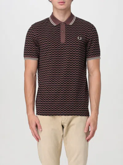 Fred Perry Polo Shirt  Men Color Brown