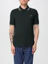 Fred Perry Twin Tipped Polo Shirt In Green