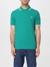 Fred Perry Polo Shirt  Men Color Grass Green