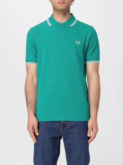 Fred Perry Polo Shirt  Men Color Grass Green