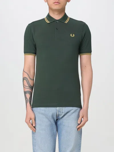 Fred Perry Polo Shirt  Men Color Green In Grün
