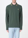 Fred Perry Polo Shirt  Men Color Green In Grün