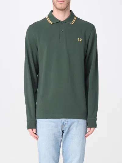 Fred Perry Polo Shirt  Men Color Green In Grün