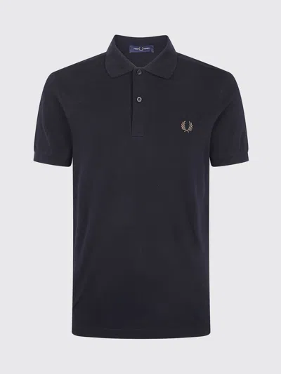 Fred Perry Polo Shirt  Men Color Navy In Black
