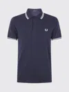 Fred Perry Twin Tipped Polo Shirt In Blue