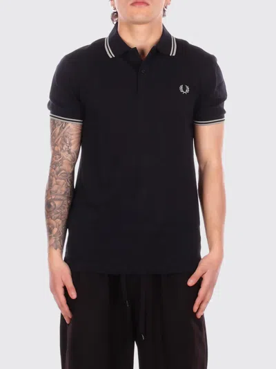 Fred Perry Polo Shirt  Men Color Navy In Blue