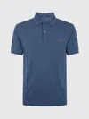 Fred Perry Polo Shirt With Short Sleeves And Collar In Blue