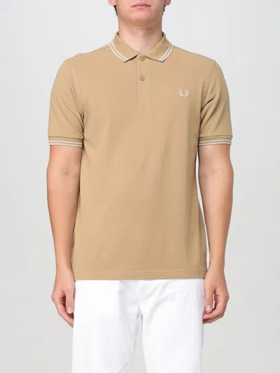 Fred Perry Polo Shirt  Men Color Sand