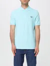 Fred Perry Polo Shirt  Men Color Sky Blue