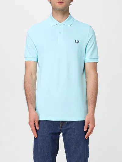 Fred Perry Polo Shirt  Men Color Sky Blue
