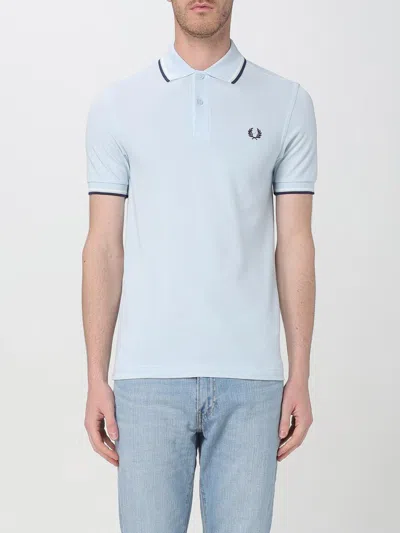 FRED PERRY POLO SHIRT FRED PERRY MEN COLOR SKY BLUE,G64315016