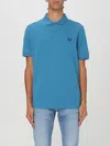 Fred Perry Polo Shirt  Men Color Teal