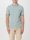 Fred Perry Polo Shirt  Men Color Water In Blue
