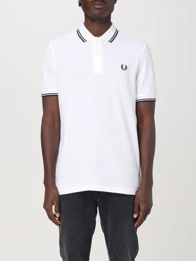 FRED PERRY POLO SHIRT FRED PERRY MEN COLOR WHITE 1,F95695243