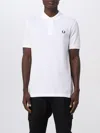 Fred Perry Mens Plain Signature Polo Shirt Nos In White
