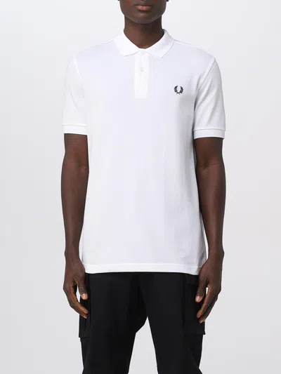 FRED PERRY POLO SHIRT FRED PERRY MEN COLOR WHITE,E07107001