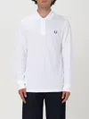 Fred Perry The Shirt With Long Sleeves And Buttoned Collar In White