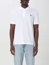 Fred Perry Mens Plain Signature Polo Shirt Nos In Weiss