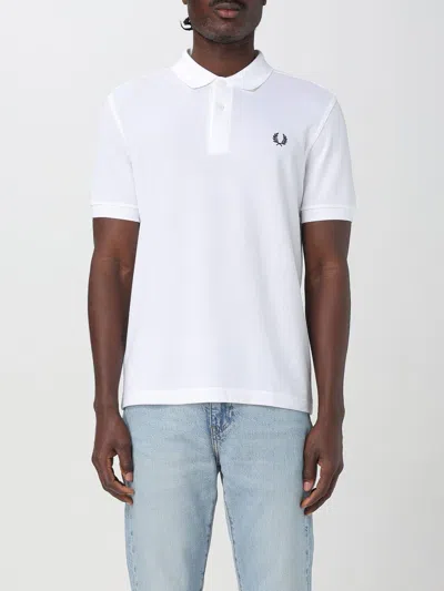 FRED PERRY POLO SHIRT FRED PERRY MEN COLOR WHITE,G64309001