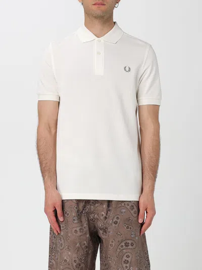 Fred Perry Polo Shirt  Men Color Yellow Cream