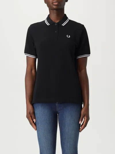Fred Perry Twin Tipped Polo Shirt In Black