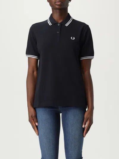 Fred Perry Polo Shirt  Woman Color Blue