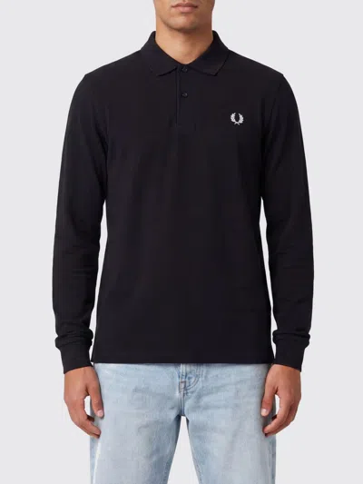 Fred Perry Polo Shirt Men In Black