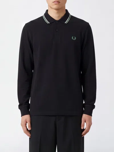 Fred Perry Polo Shirt Men Color Blue In Black