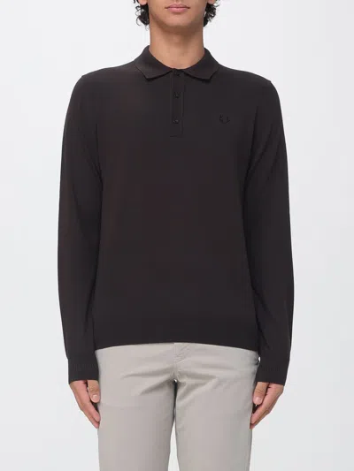Fred Perry Polo Shirt Men Color Brown
