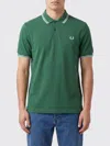 Fred Perry Polo Shirt Men Color Grass Green