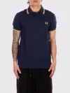 Fred Perry Polo Shirt Men  In Blue