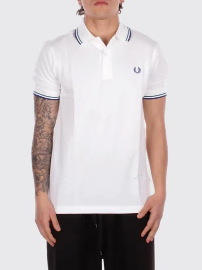 Fred Perry Twin Tipped Polo Shirt In White